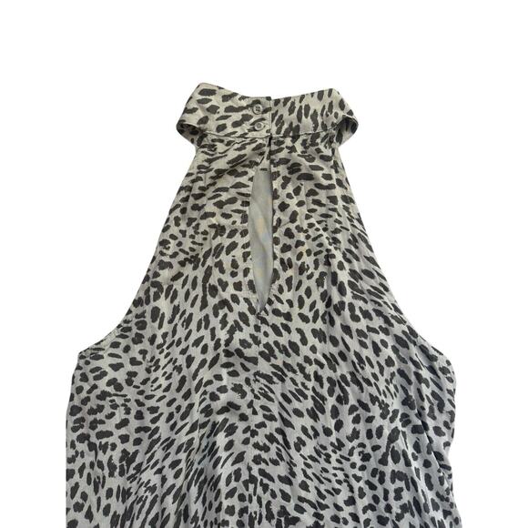 Cloth & Stone Anthropologie Animal Print Cheetah High Neck Dress Small - Picture 7 of 7